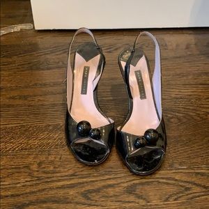Black patent Marc Jacobs sandals
